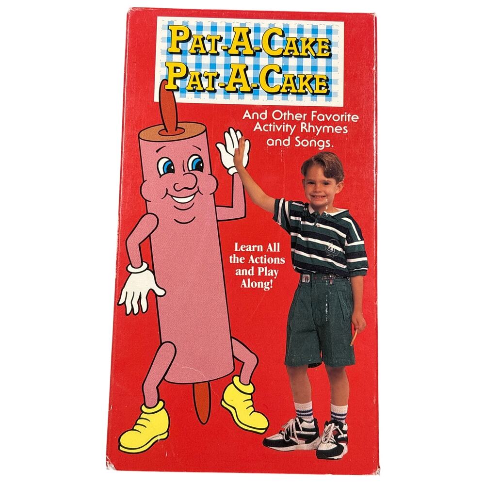 Vintage Pat-a-cake VHS kids activity rhyme songs retro Kidcore 1990 songs video